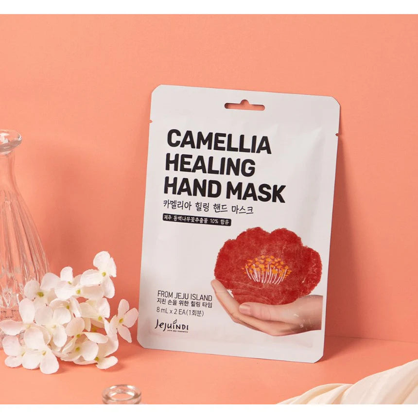 Jejuindi Camellia Healing Hand Mask 3 pairs (P3211)