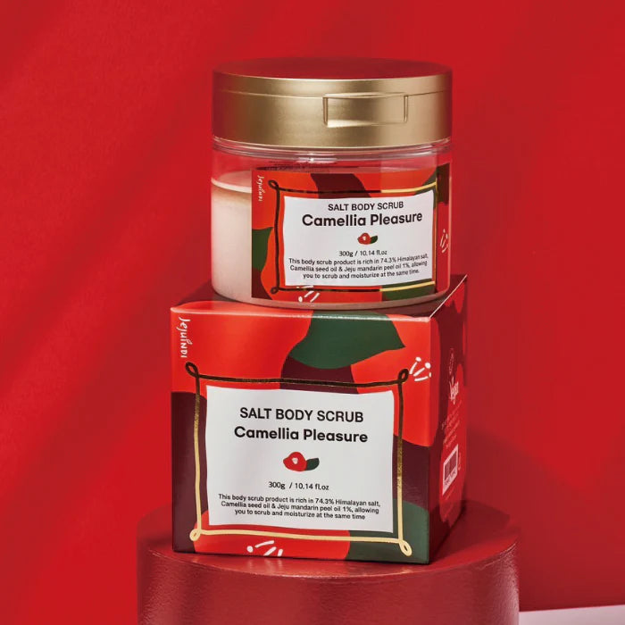 Jejuindi Salt Body Scrub Camellia Pleasure 300g (P3446)