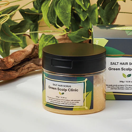 Jejuindi Salt Hair Scrub Green Scalp Clinic 300g (P3445)