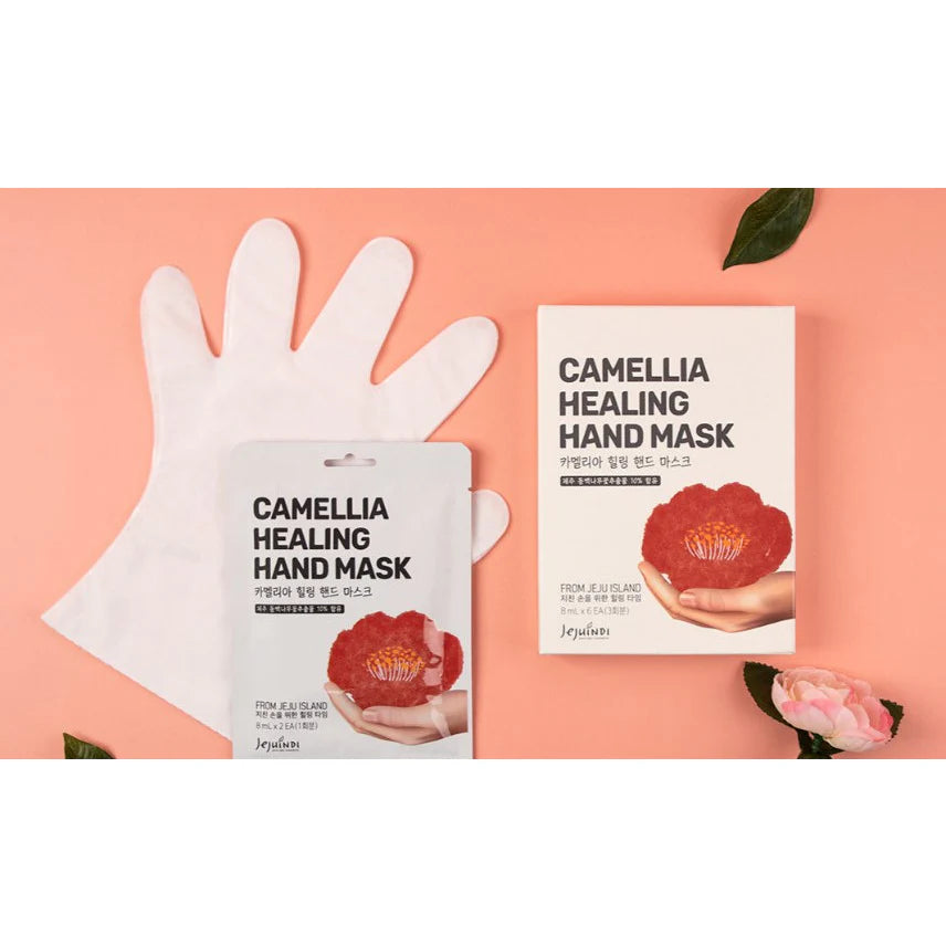 Jejuindi Camellia Healing Hand Mask 3 pairs (P3211)