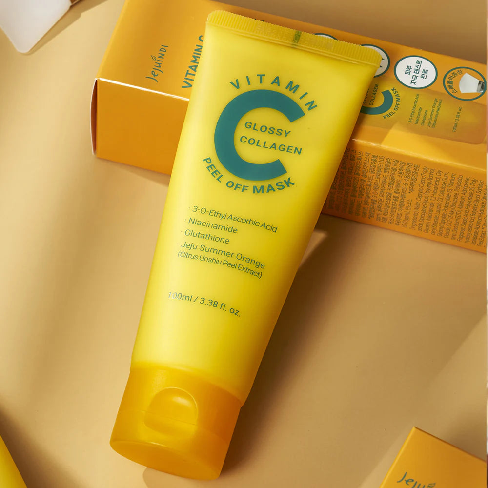 Jejuindi Vitamin C Glossy Collagen Peel Off Mask 100ml (brush included) (P4035)