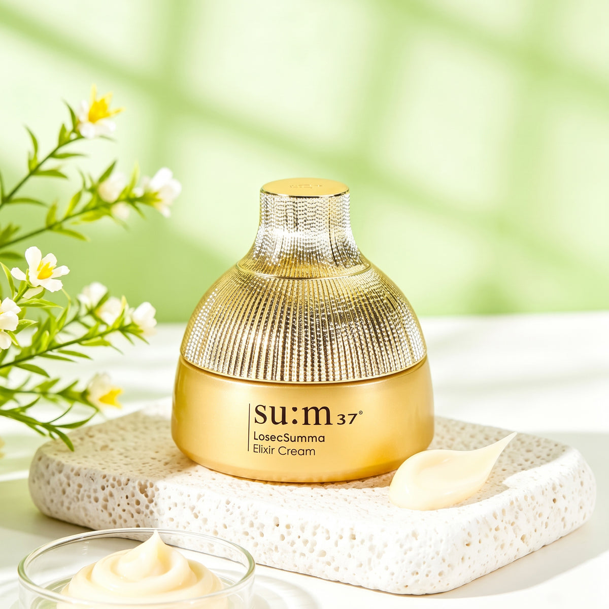 su:m37°甦秘 鎏金溯茫金萃極緻無痕抗齡精華乳霜 10ml（V2029）