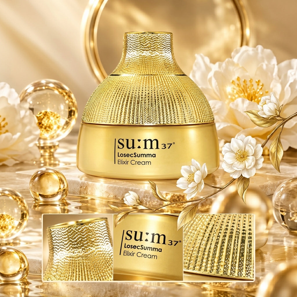 su:m37°甦秘 鎏金溯茫金萃極緻無痕抗齡精華乳霜 25ml（V2030）