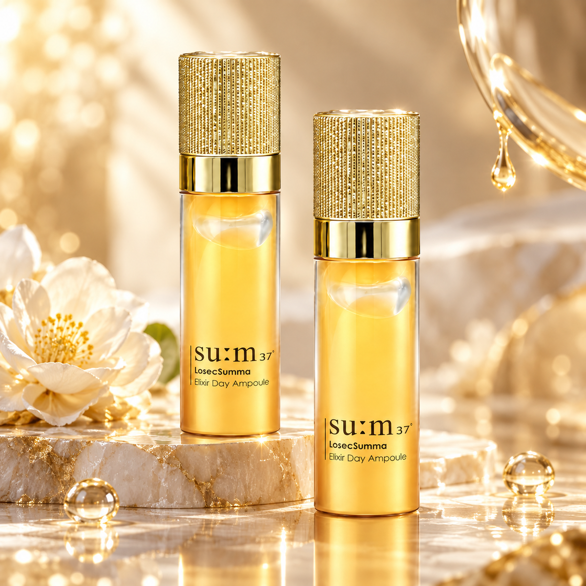 su:m37°甦秘 鎏金溯茫無痕純金日安瓶 10ml 長瓶（V2017）