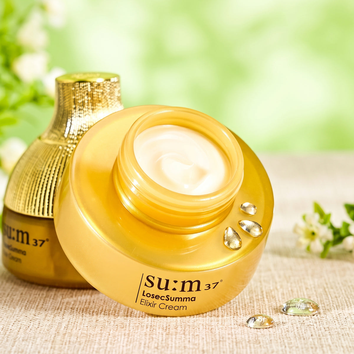 su:m37°甦秘 鎏金溯茫金萃極緻無痕抗齡精華乳霜 10ml（V2029）
