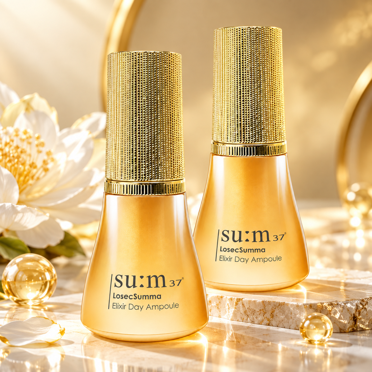 su:m37°甦秘 鎏金溯茫無痕純金日安瓶 10ml 短瓶（V2017）