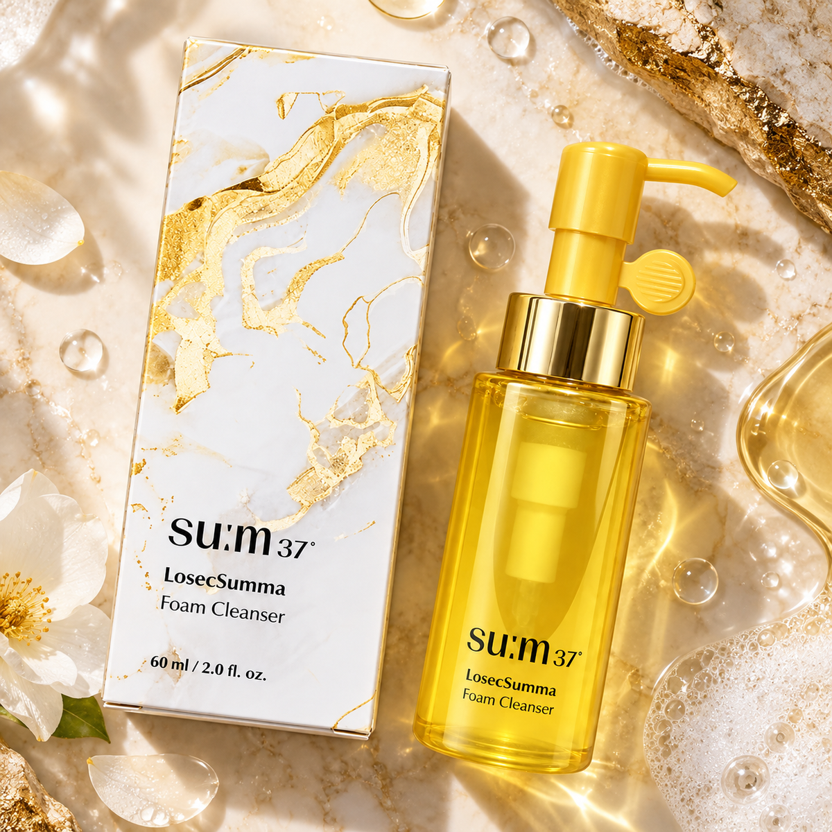 su:m37°甦秘  鎏金溯茫無痕潔膚凝膠 60ml（V2002）