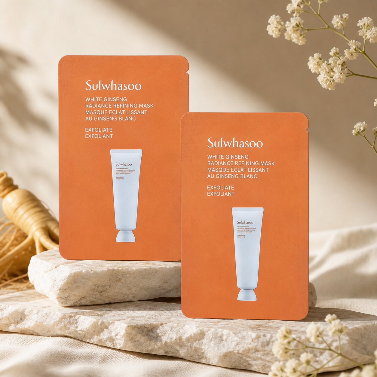 Sulwhasoo雪花秀白蔘煥顏磨砂面膜小樣（V0078）