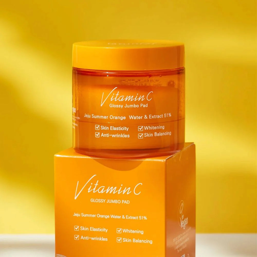 Jejuindi Vitamin C Glossy Jumbo Pad 90 sheets (P3318)