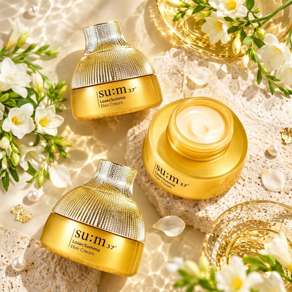 su:m37°甦秘 鎏金溯茫金萃極緻無痕抗齡精華乳霜 10ml（V2029）