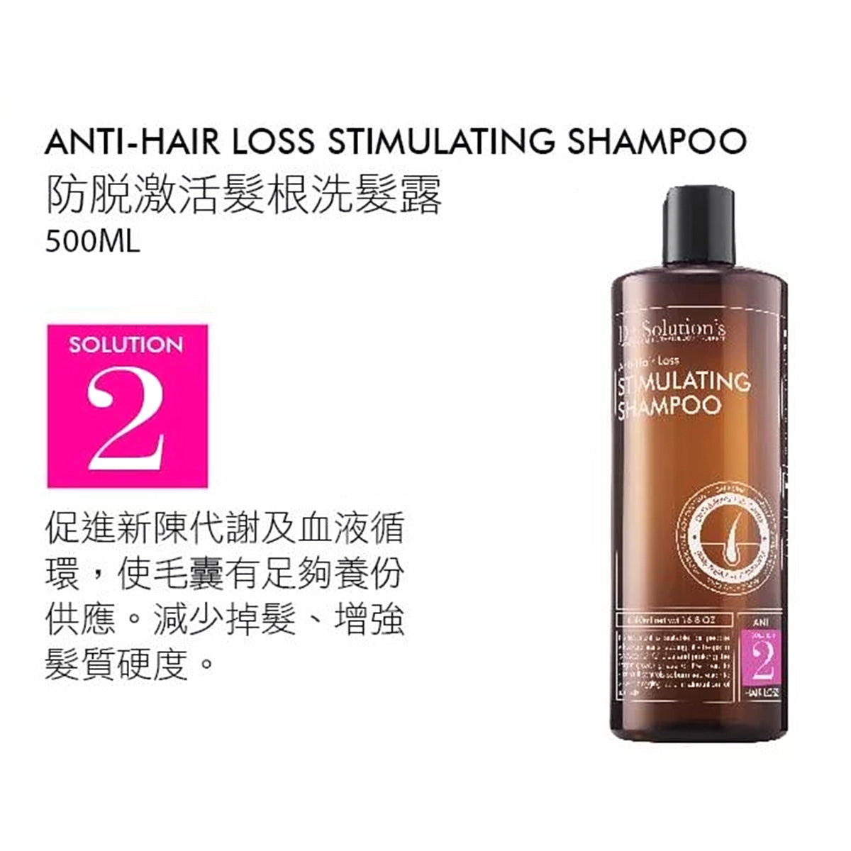Dr.Solution's 防脫生髮洗頭護理洗髮露 NO.2 500ml