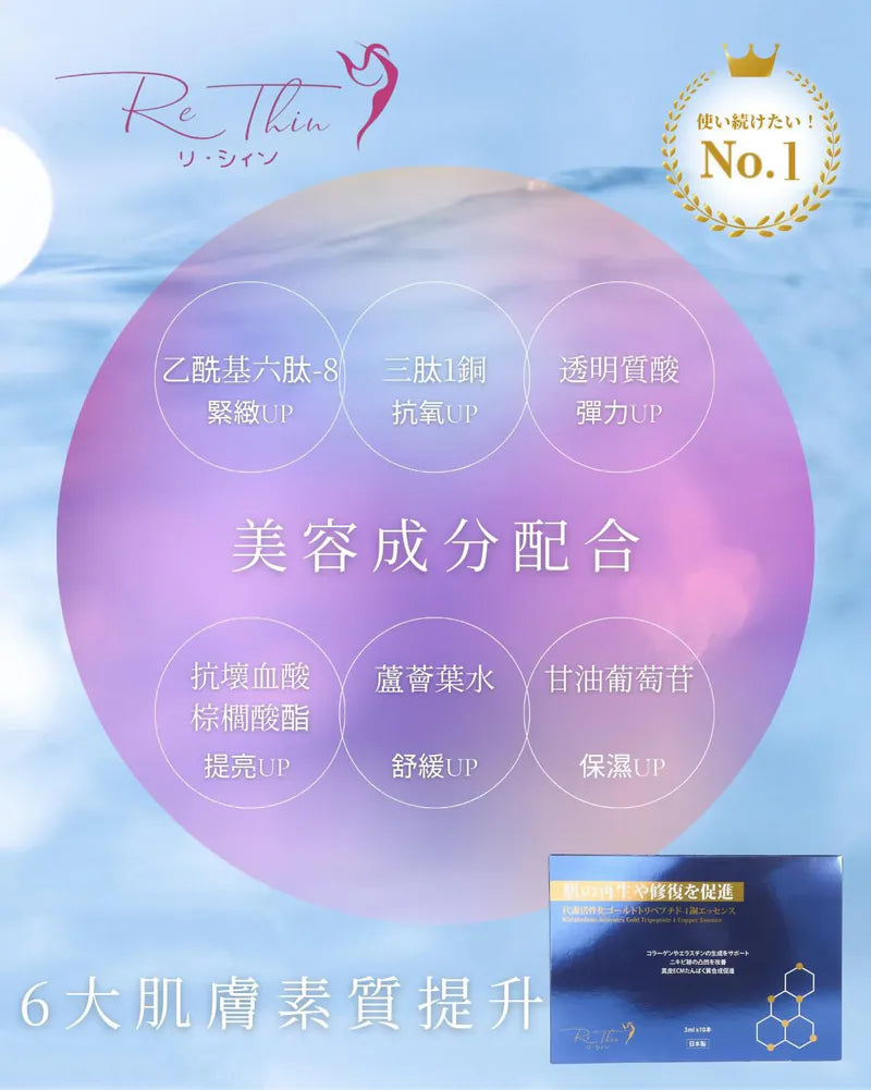 RE.THIN 藍銅金箔活細胞針 1盒10支