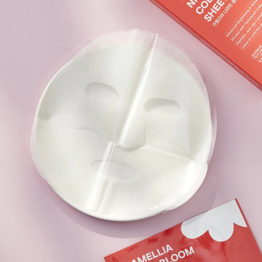 Jejuindi Camellia Night Bloom Collagen Sheet Mask 5 Sheets (P3868)