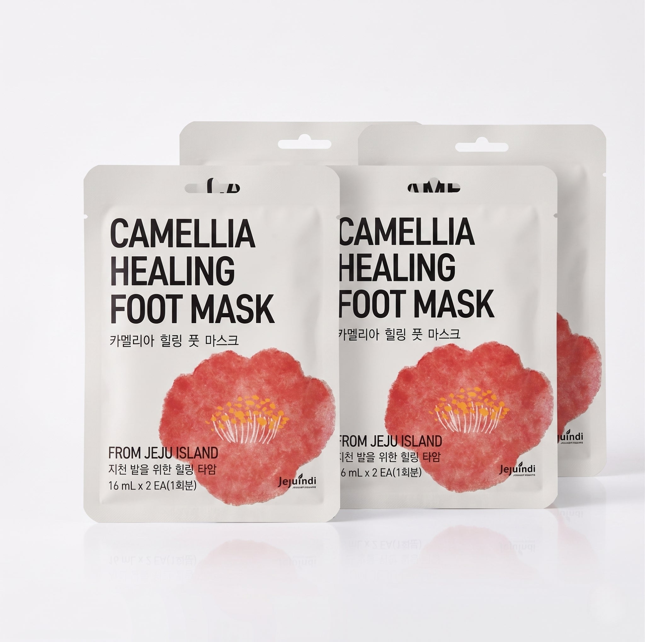 Jejuindi Camellia Healing Foot Mask 3 pairs (P3076)
