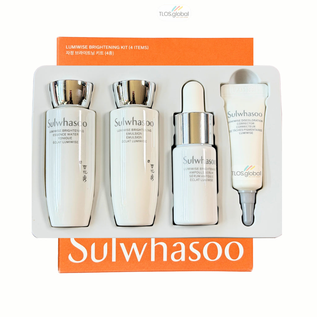 Sulwhasoo雪花秀滋晶煥白淨亮水乳中樣4件套組（V0066）